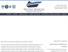 Tablet Screenshot of metromarine.com